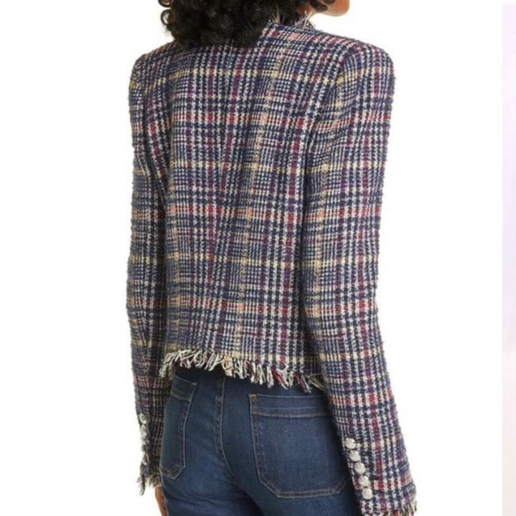 Veronica Beard Metalic Tweed dickey jacket sz 6 - Picture 3 of 11